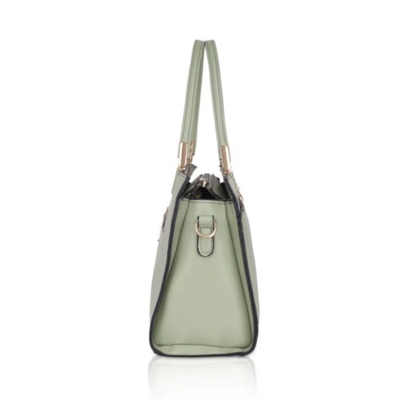 Shopnav Women's Faux Leather Textured Adjustable Long Belt Handbag (Green) - Green