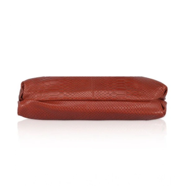 Shopnav Women's Faux Leather Textured Sling Bag (Brown ) - Brown