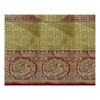 Women's Jacquard Woven Saree With Unstitched Blouse 5.5Mtr (Multicolor) - Multicolor
