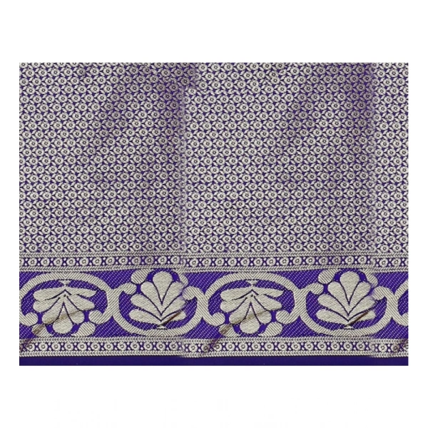 Women's Jacquard Woven Saree With Unstitched Blouse 5.5Mtr (Magenta) - Magenta