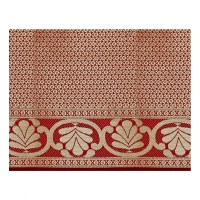Women's Jacquard Woven Saree With Unstitched Blouse 5.5Mtr (Black) - Black