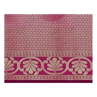 Women's Jacquard Woven Saree With Unstitched Blouse 5.5Mtr (Blue) - Blue