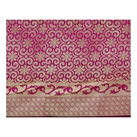 Women's Jacquard Woven Saree With Unstitched Blouse 5.5Mtr (Blue) - Blue