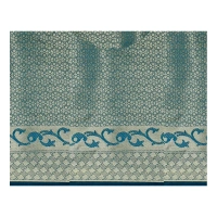 Women's Jacquard Woven Saree With Unstitched Blouse 5.5Mtr (Multicolor) - Multicolor