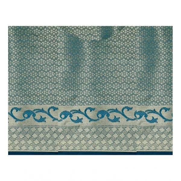 Women's Jacquard Woven Saree With Unstitched Blouse 5.5Mtr (Multicolor) - Multicolor