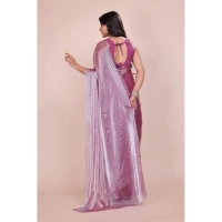 Shopnav Women's Jimmy choo Embellished Bollywood Saree With Unstitched Blouse 5.5Mtr (Magenta)