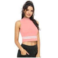 Women's Polyester, Knitting Western Wear Tops (Peach) - S