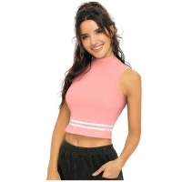 Women's Polyester, Knitting Western Wear Tops (Peach) - S