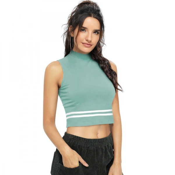 Women's Polyester, Knitting Western Wear Tops (Pista) - XL