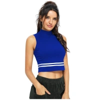 Women's Polyester, Knitting Western Wear Tops (Royal Blue) - XL