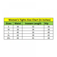 Shopnav Women's Polyester Solid Ankle length High Waisted Tights (Black) - L