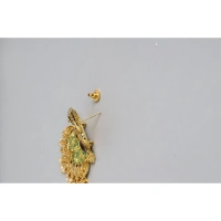 Shopnav Women's Rose Gold Plated Alloy Earrings (Gold) - Gold