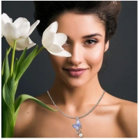 Shopnav Women's Stainless Steel Butterfly Dailywear Pendent Delicate Chain (Silver Plated) - Silver Plated