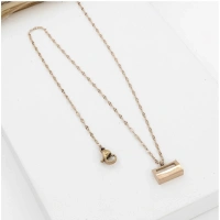 Shopnav Women's Stainless Steel Mini Suitcase Pendent Delicate Chain (Gold Plated) - Gold Plated