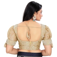Women's Jimmy Choo Embroidery Readymade Blouse (Beige, Size: Free Size)