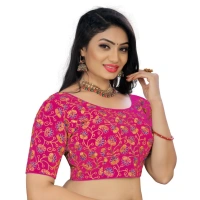 Women's Phantom Cording Readymade Blouse (Pink, Size: Free Size)