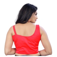 Women's Satin Satin Readymade Blouse (Light Pink, Size: Free Size)