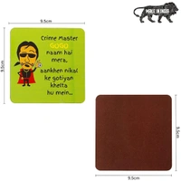 Wooden Coasters for Tea Coffee (Set of 4) - Breadth: 9.5 cm, Length: 9.5 cm, 0.23, Multicolor