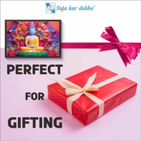 Lord Buddha High Quality Weather Resistant HD Wall Frame | 18 x 12 inch | - 18 x 12 inch