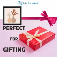 SAJA KAR DEKHO Two Vases Art Digital Print High Quality Weather Resistant HD Wall Frame | 20 x 20 inch | - 20 X 20 inch