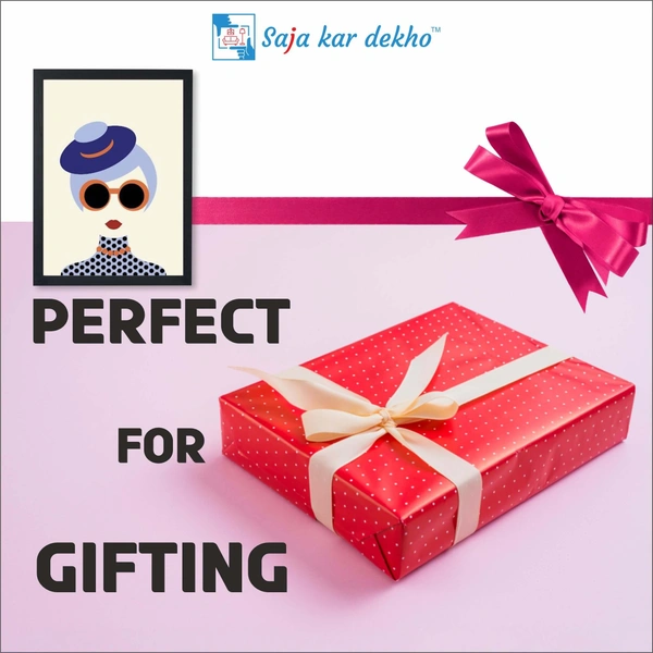 SAJA KAR DEKHO Abstract Art High Quality Weather Resistant HD Wall Frame | 18 x 12 inch | - 18 X 12 inch