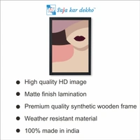 SAJA KAR DEKHO Poster Of Modern Art High Quality Weather Resistant HD Wall Frame | 18 x 12 inch | - 18 X 12 inch