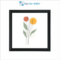 SAJA KAR DEKHO The Leaves Abstract Decorative High Quality Weather Resistant HD Wall Frame | 20 x 20 inch | - 20 X 20 inch