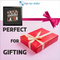 SAJA KAR DEKHO Always Do Your Best What You Plant Now You Will Harvest Later Motivation Quotes High Quality Weather Resistant HD Wall Frame | 12 x 12 inch | - 12 X 12 inch