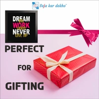 SAJA KAR DEKHO Dream Big Work Hard Never Give Up Motivation Quotes High Quality Weather Resistant HD Wall Frame | 12 x 12 inch | - 12 X 12 inch