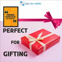 SAJA KAR DEKHO Think Positive Be Positive Motivation Quotes High Quality Weather Resistant HD Wall Frame | 18 x 12 inch | - 18 X 12 inch