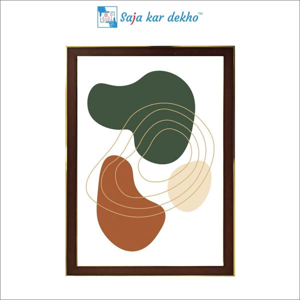 SAJA KAR DEKHO Geometric design Art High Quality Weather Resistant HD Wall Frame | 18 x 12 inch | - 18 X 12 inch