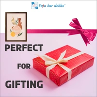 SAJA KAR DEKHO Flower Vase, Leaves High Quality Weather Resistant HD Wall Frame | 18 x 12 inch | - 18 X 12 inch