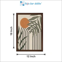 SAJA KAR DEKHO The Leaves High Quality Weather Resistant HD Wall Frame | 18 x 12 inch | - 18 X 12 inch