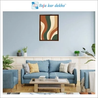 SAJA KAR DEKHO Aesthetic Art High Quality Weather Resistant HD Wall Frame | 18 x 12 inch | - 18 X 12 inch