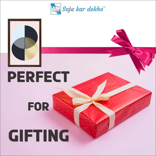 SAJA KAR DEKHO Metallic Paradigm High Quality Weather Resistant HD Wall Frame | 18 x 12 inch | - 18 X 12 inch