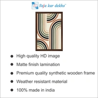 SAJA KAR DEKHO Abstract Art High Quality Weather Resistant HD Wall Frame | 18 x 12 inch | - 18 X 12 inch
