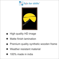 SAJA KAR DEKHO The Mountain Peak High Quality Weather Resistant HD Wall Frame | 18 x 12 inch | - 18 X 12 inch