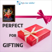 SAJA KAR DEKHO Ganesh Ji High Quality Weather Resistant HD Wall Frame | 12 x 18 inch | - 12 X 18 inch