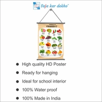 saja kar dekho SOURCES OF VITAMIN C Wall Handing Poster For Kids | VITAMIN C With Picture High Quality Weather Resistant HD Wall Poster | 30 x 48 inch | - 30 x 48 inch
