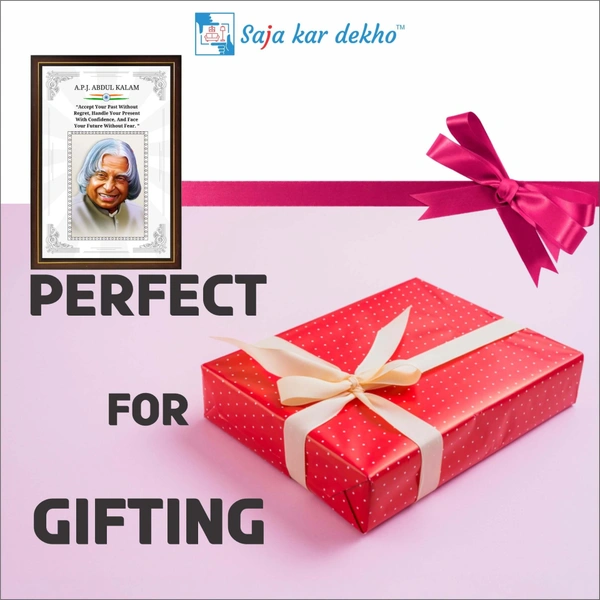 SAJA KAR DEKHO A.P.J. Abdul Kalam Motivational Thought High Quality Weather Resistant HD Wall Frame | 18 x 12 inch | - 18 X 12 INCH