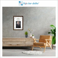 saja kar dekho Warren Buffett Motivational Thought High Quality Weather Resistant HD Wall Frame | 18 x 12 inch | - 18 x 12 inch