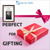 saja kar dekho Warren Buffett Motivational Thought High Quality Weather Resistant HD Wall Frame | 18 x 12 inch | - 18 x 12 inch