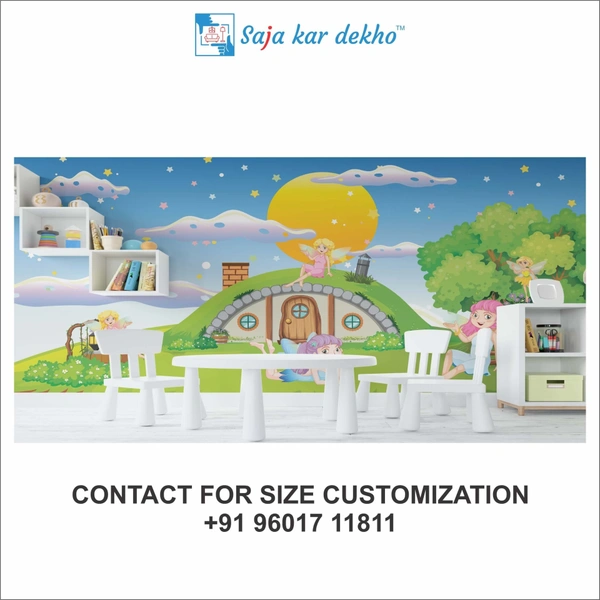 Saja kar dekho Wall Handing Wallpaper For Pre School | Picture High Quality Weather Resistant HD Wall Paper | 5 x 10 ft | - 5 x 10 ft