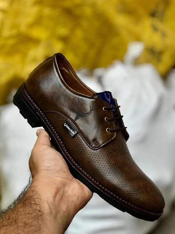 Allen Solly Formal Shoes For Men - Rich Gold, 6