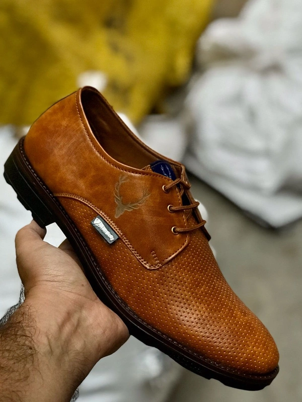 Allen Solly Formal Shoes For Men - Rich Gold, 6