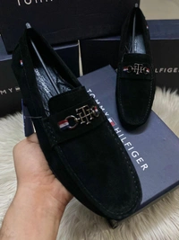 Tommy Hilfiger Men Loafers Shoes - 6, Black