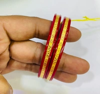 TRJ PESS HALLMARK 916 22KT GOLD POLA BADHANO APPROX. WGT: 0.600 GM WITH PURITY SMART CARD - 23 (2/3)