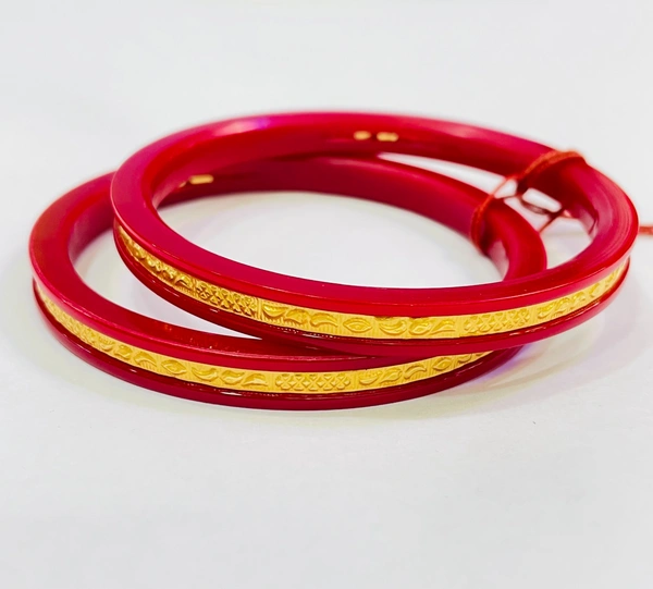 TRJ REKTI HALLMARK 916 22KT GOLD POLA BADHANO APPROX. WGT: 0.500 To 0.600 GM WITH PURITY SMART CARD - 22