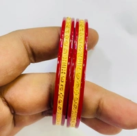 TRJ REKTI HALLMARK 916 22KT GOLD POLA BADHANO APPROX. WGT: 0.500 To 0.600 GM WITH PURITY SMART CARD - 22