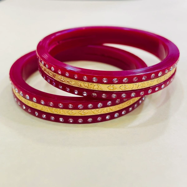 TRJ RAJASTHANI BROAD HALLMARK 916 22KT GOLD POLA BADHANO APPROX. WGT: 0.500 - 0.600 GM WITH PURITY SMART CARD (1 PAIR) - 26 (2/6)